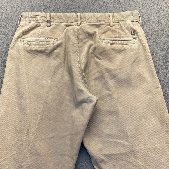 LK Life Made Simple Corduroy Pants Men's Size 34X32 Straight Leg Flat Front - Picture 12 of 14